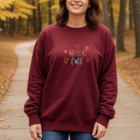 "Welcome Fall"Relaxed Fit Classic Crew Unisex Sweatshirt