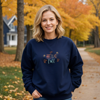 "Welcome Fall"Relaxed Fit Classic Crew Unisex Sweatshirt