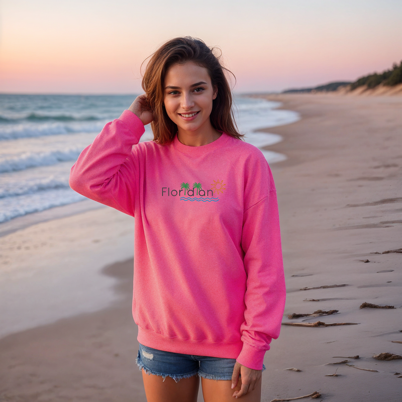 "Floridian"Relaxed Fit Classic Crew Unisex Sweatshirt