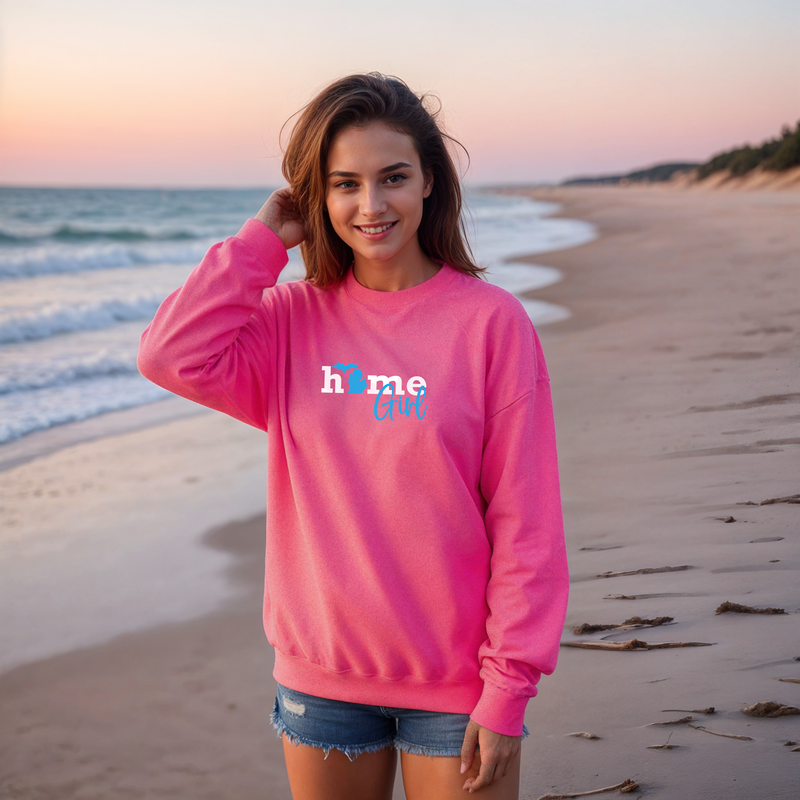 "Home Girl"Relaxed Fit Classic Crew Unisex Sweatshirt