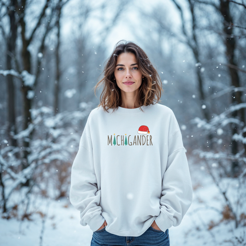 "SANTA Michigander"Relaxed Fit Classic Crew Unisex Sweatshirt Deal