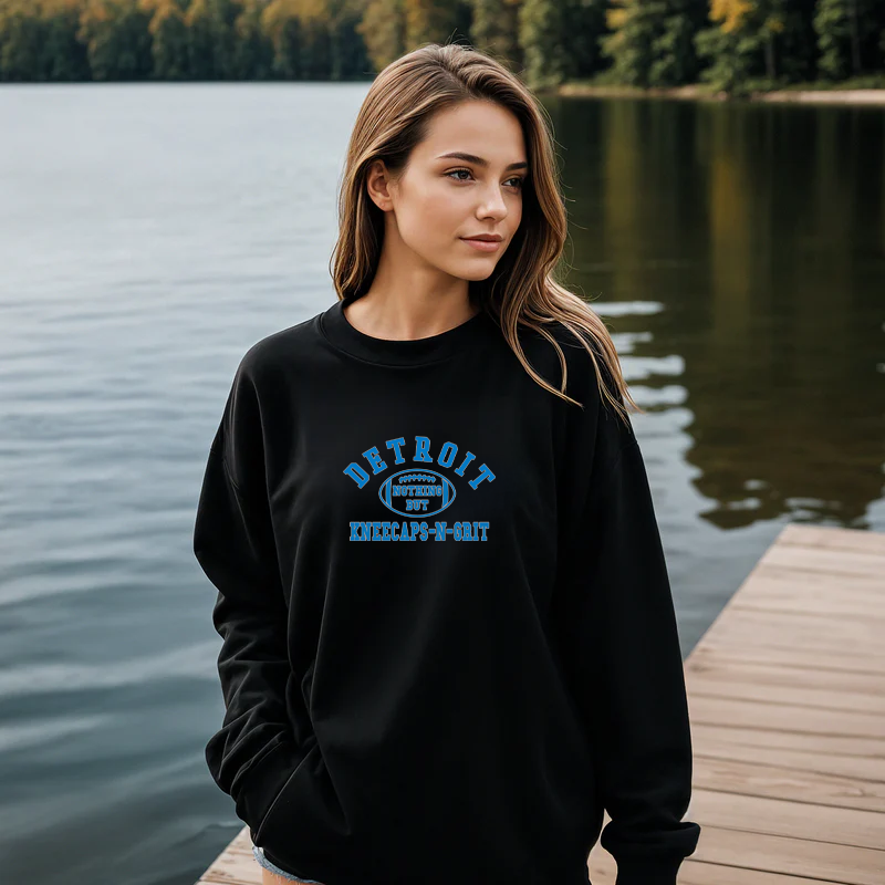 "Kneecaps-N-Grit"Relaxed Fit Classic Crew Unisex Sweatshirt