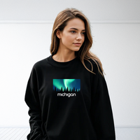 "Northern Sky"Relaxed Fit Classic Crew Unisex Sweatshirt