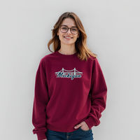 "Mackinac Bridge"Relaxed Fit Classic Crew Unisex Sweatshirt