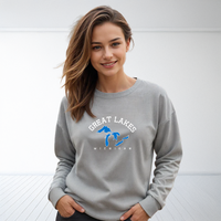 "5 Great Lakes"Relaxed Fit Classic Crew Unisex Sweatshirt