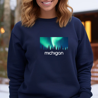 "Northern Sky"Relaxed Fit Classic Crew Unisex Sweatshirt