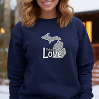 "Petoskey Love"Relaxed Fit Classic Crew Unisex Sweatshirt