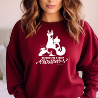 "A Very Doggy Christmas"Relaxed Fit Classic Crew Unisex Sweatshirt