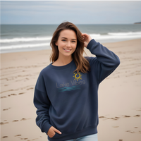 "Lake Vibes"Relaxed Fit Classic Crew Unisex Sweatshirt