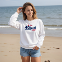 SALE "Michigan The Beautiful"Relaxed Fit Classic Crew Unisex Sweatshirt