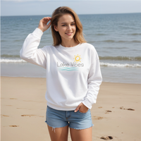 "Lake Vibes"Relaxed Fit Classic Crew Unisex Sweatshirt