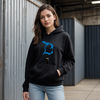 "Football In The D"Relaxed Fit Tailgate Hoodie