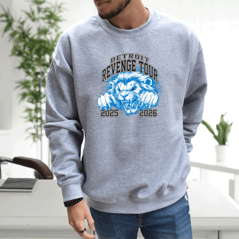 "Detroit Revenge Tour"Men's Classic Crew Sweatshirt