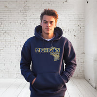 "Michigan Hoops"Men's Classic Hoodie