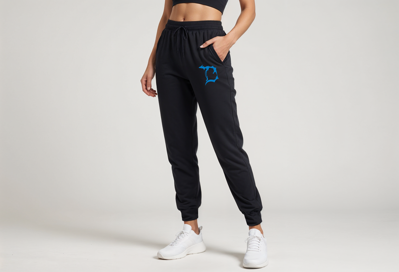 "Football In The D"Ladies'Fitted Joggers