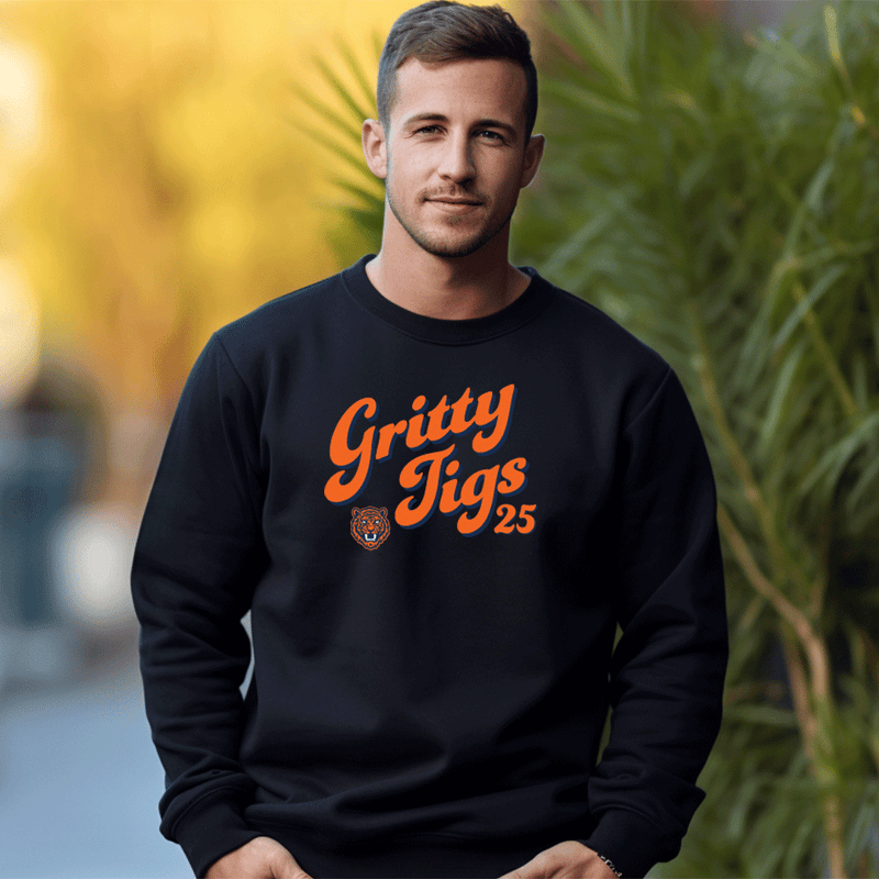 "Gritty Tigs"Men's Classic Crew Sweatshirt