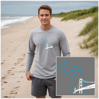 "NEW Michiganian Bridge"Men's Long Sleeve T-Shirt