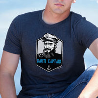 "Nauti Captain"Men's Crew T-Shirt