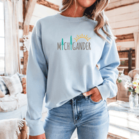 "Michigander"Relaxed Fit Classic Crew Unisex Sweatshirt