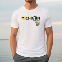 "Michigan Hoops"Men's Crew T-Shirt