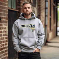 "Michigan Hoops"Men's Classic Hoodie