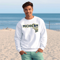 "Michigan Hoops"Men's Classic Crew Sweatshirt