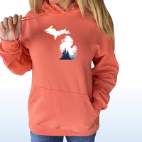 "Michigan Vista"Relaxed Fit Classic Unisex Hoodie