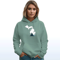 "Michigan Vista"Relaxed Fit Classic Unisex Hoodie