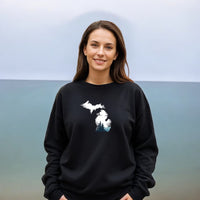 "Michigan Vista"Relaxed Fit Classic Crew Unisex Sweatshirt