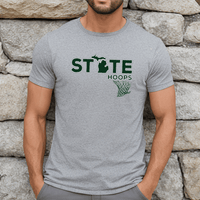 "State Hoops"Men's Crew T-Shirt