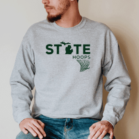 "State Hoops"Men's Long Sleeve T-Shirt