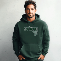 "State Hoops"Men's Classic Hoodie