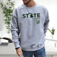 "State Hoops"Men's Classic Crew Sweatshirt