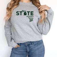 "State Hoops"Relaxed Fit Long Sleeve Unisex T-Shirt