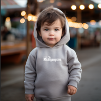 "Little MICHIGANGSTER"Toddler Fleece Hooded Sweatshirt