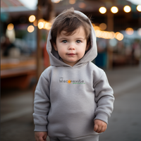 "Little Wisconsinite"Toddler Fleece Hooded Sweatshirt