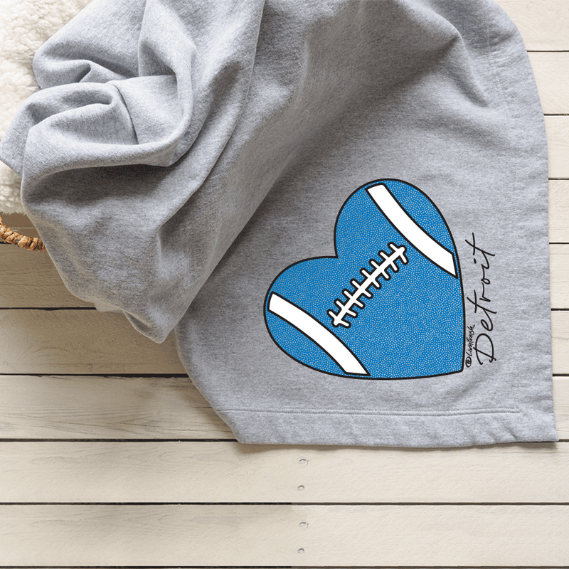 "Love Detroit"Fleece Stadium Blanket