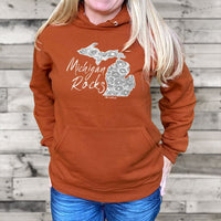 Sale "Michigan Rocks Petoskey Stone"Relaxed Fit Classic Unisex Hoodie