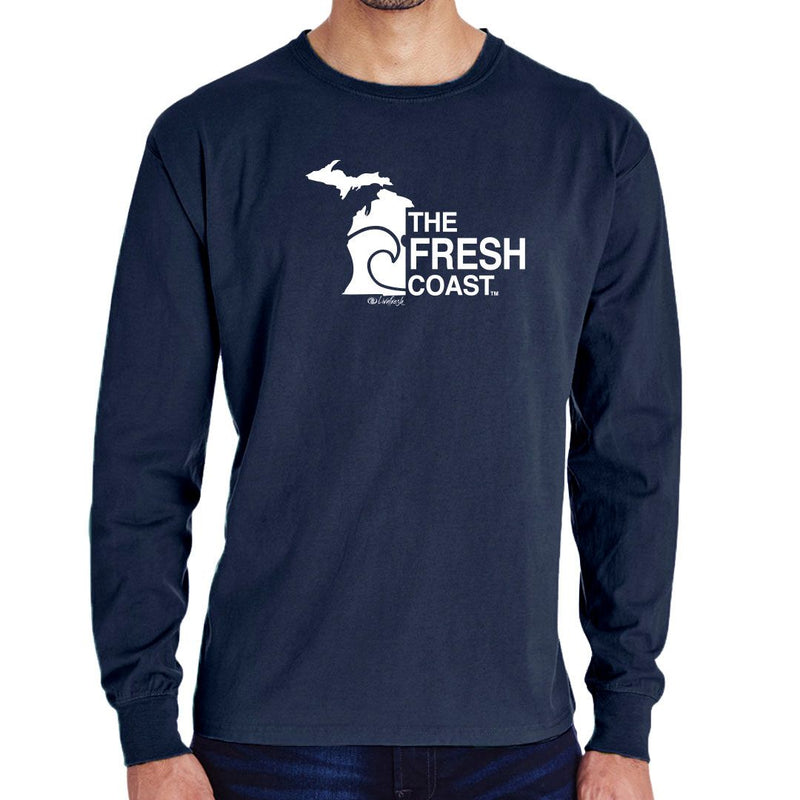 "Fresh Coast"Men's Stonewashed Long Sleeve T-Shirt