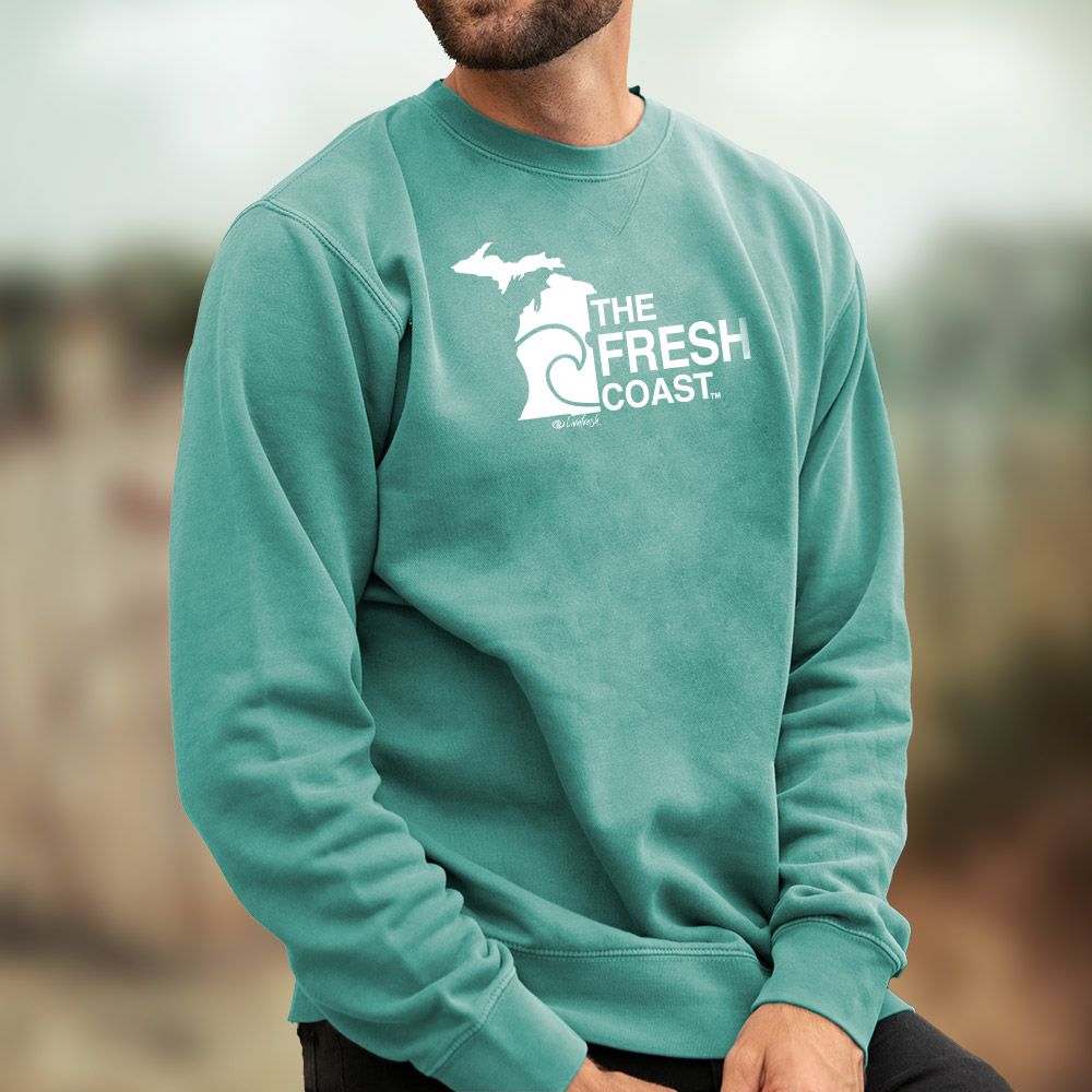 Stonewash green online sweatshirt