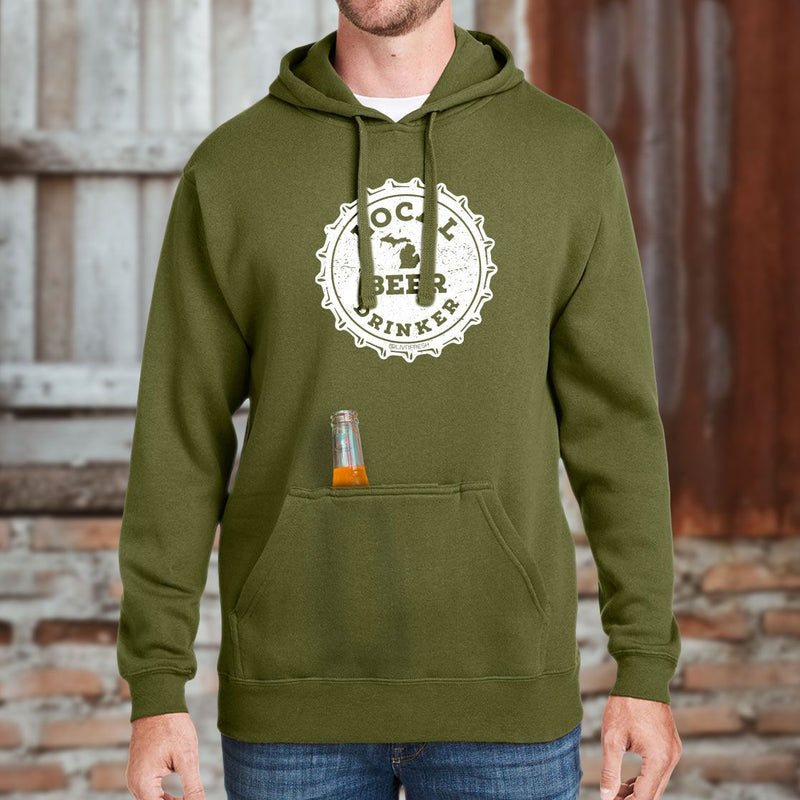 "Michigan Drink Local"Men's Tailgate Hoodie