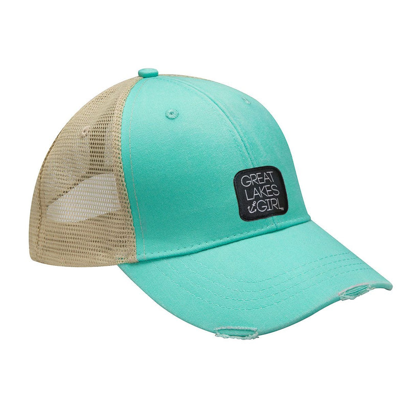 "Great Lakes Girl"Distressed Comfort Hat