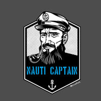 "Nauti Captain"Men's Crew T-Shirt