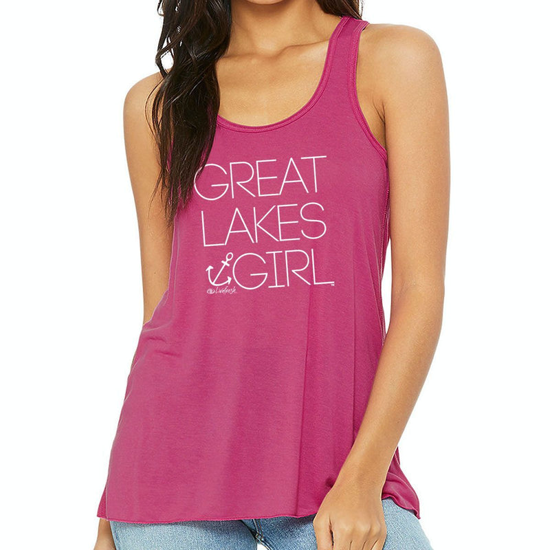 "Great Lakes Girl"Women's Flowy Tank Top CLEARANCE