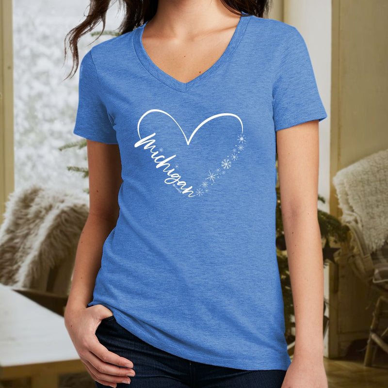 "Fall In Love With Winter"Women's V-Neck