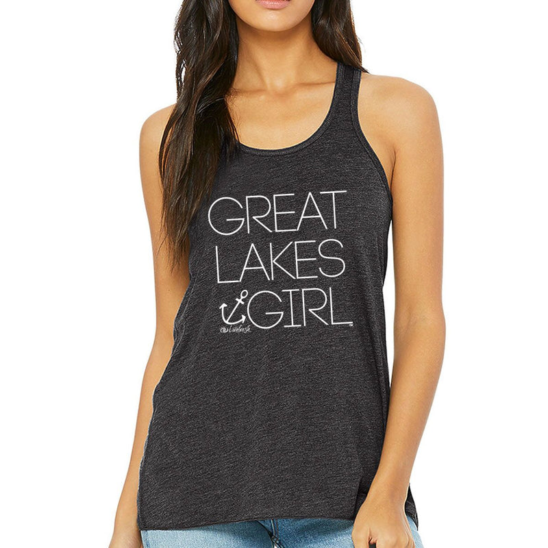 "Great Lakes Girl"Women's Flowy Tank Top CLEARANCE