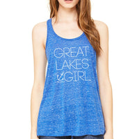 "Great Lakes Girl"Women's Flowy Tank Top CLEARANCE