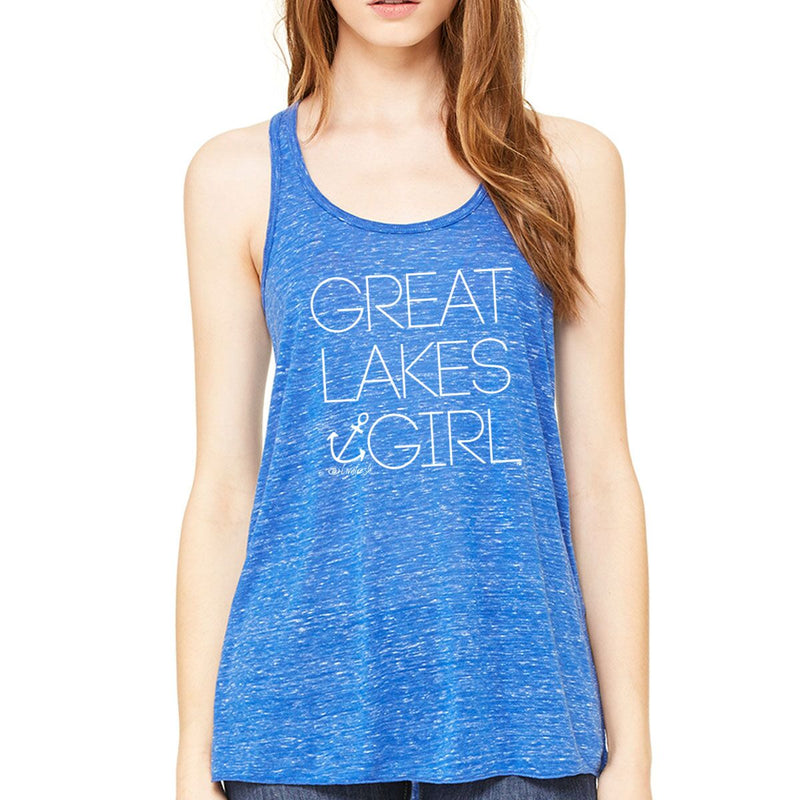 "Great Lakes Girl"Women's Flowy Tank Top CLEARANCE