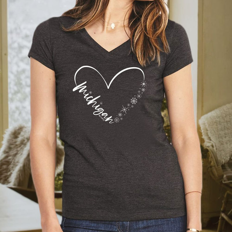 "Fall In Love With Winter"Women's V-Neck