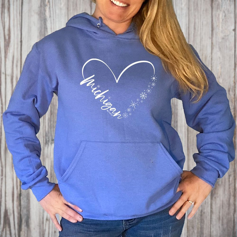 "Fall In Love With Winter"Relaxed Fit Classic Unisex Hoodie